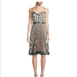 Milly Jill Twill Pleated Dress- worm once